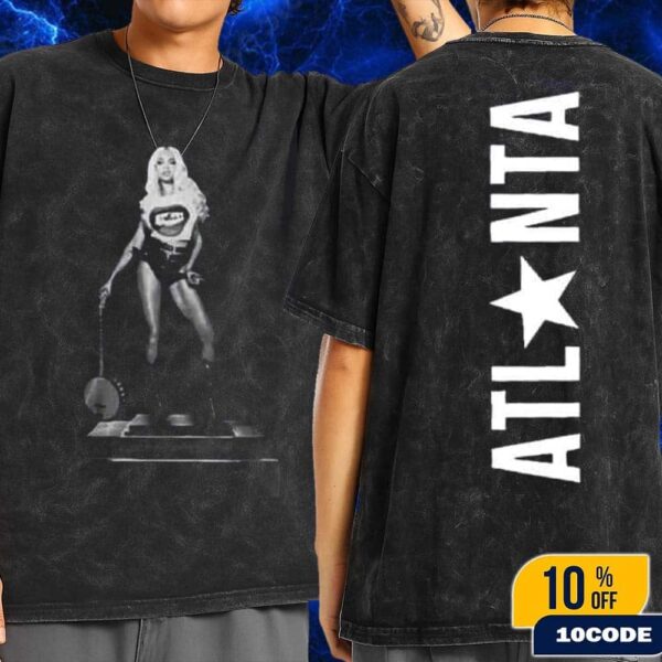 Beyonce Atlanta 2025 Cowboy Carter World Tour Venue Tee In Atlanta At Mercedes-Benz Stadium Wash T-Shirt Two Sides