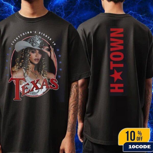 Beyonce Cowboy Carter Tour 2025 CCT Houston Merch Tee At NRG Stadium On June 28 Fan Gifts Classic T-Shirt Two Sides