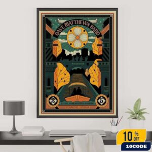 Dave Matthews Band Richmond Virginia 2025 Concert Poster At Allianz Amphitheater At Riverfront On July 15 Home Decor Poster Canvas