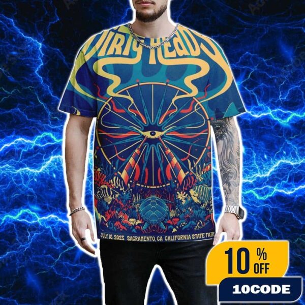 Dirty Heads Sacramento California 2025 Event Poster At California State Fair On July 16 All Over Print T-Shirt