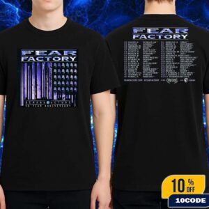Fear Factory Demanufacture Tour 2025 Anniversary 30th Years Tour Dates Classic Two Sides T-Shirt