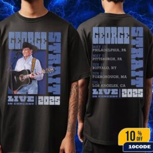 George Strait Live In Concert 2025 At Stadium Tour Dates Fans Gift Classic T-Shirt Two Sides