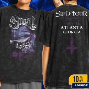 Ghost Skeletour World Tour 2025 Exclusive Merch Tee In Atlanta Georgia July 11 Fans Gift Wash Two Sides T-Shirt