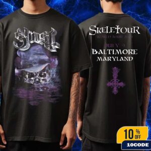 Ghost Skeletour World Tour 2025 Exclusive Merch Tee In Baltimore Maryland July 9 Fans Gift Classic Two Sides T-Shirt