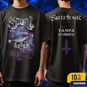 Ghost Skeletour World Tour 2025 Exclusive Merch Tee In Tampa Florida July 12 Fans Gift Classic Two Sides T-Shirt