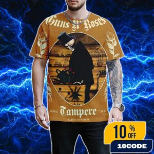 Guns N Roses Tampere 2025 Event Poster At Ratina Stadium On July 7 All Over Print T-Shirt