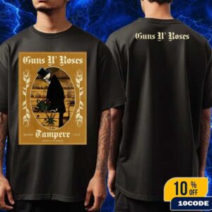 Guns N Roses Tampere 2025 Event Poster At Ratina Stadium On July 7 Classic T-Shirt Two Sides