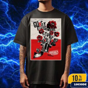 Guns N Roses Warsaw Poland 2025 Venue Poster At PGE Narodowy On July 12 Fan Gifts Classic T-Shirt