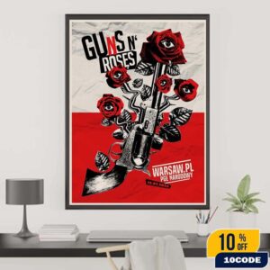 Guns N Roses Warsaw Poland 2025 Venue Poster At PGE Narodowy On July 12 Fan Gifts Home Decor Poster Canvas