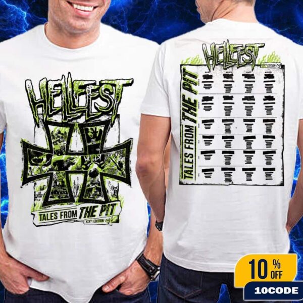 Hellfest 2026 Tales From The Pit Exclusive Tee XIX Edition Metal Merch T-Shirt Two Sides