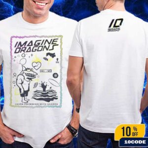 Imagine Dragons Summer Collection 2025 Sharks Graphic Beach Tee You Are Swimming Merch Fans Gifts Classic T-Shirt Two Sides