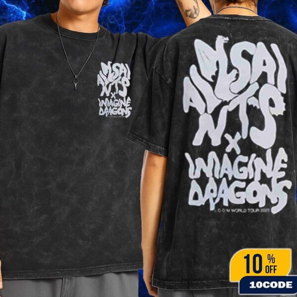 Imagine Dragons X ALLSAINTS Drogando Loom World Tour 2025 Merch Tee Fan Gifts Wash Two Sides T-Shirt