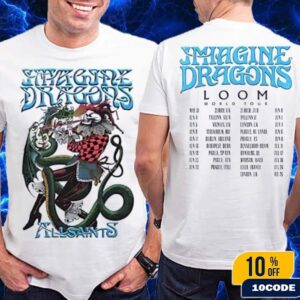 Imagine Dragons X ALLSAINTS Loom World Tour 2025 Date List Merch Two Sides T-Shirt