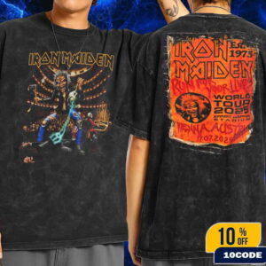 Iron Maiden Vienna Austria Run For Your Lives World Tour 2025 Event Tee At Ernst Happel Stadium On July 17 Wash T-Shirt Two Sides