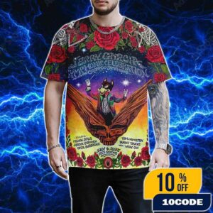 Jerry Garcia Symphonic Celebration With The Colorado Symphony Official Event Poster In Morrison Colorado At Red Rocks Amphitheatre On July 6 2025 Unisex All Over Print T-Shirt