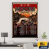 Dave Matthews In Toronto ON 2025 Gig Poster At Budweiser Stage Canada On July 8 Home Decor Poster Canvas