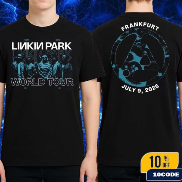 Linkin Park From Zero World Tour 2025 Venue Tee In Frankfurt Germany On July 9 At Deutsche Bank Park Merch Classic Two Sides T-Shirt