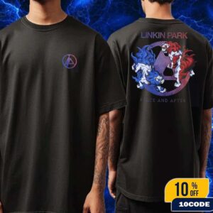 Linkin Park x Peace And After Japan Web Store Komainu Merch Tee Shirt Two Sides