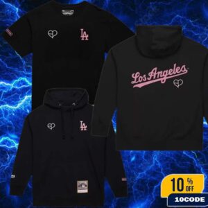 Los Angeles Dodgers Mitchell And Ness x BLACKPINK T-Shirt Hoodie Merch MLB