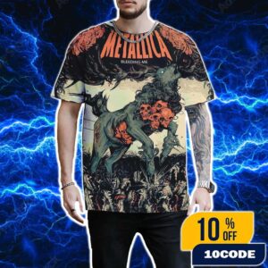 Metallica Bleeding Me 2025 Load Remastered Celebrate The Wolfskulljack Art All Over Print Unisex T-Shirt