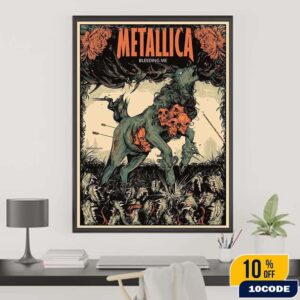 Metallica Bleeding Me 2025 Load Remastered Celebrate The Wolfskulljack Art Merch Poster Canvas Home Decor