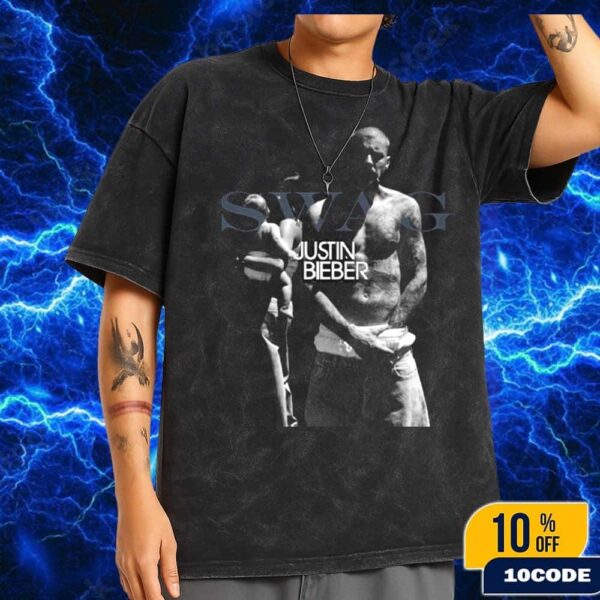 New Album SWAG Justin Bieber Release On July 2025 Wash T-Shirt Fans Gift