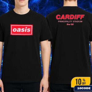 Oasis Live ’25 Tour 2025 Cardiff Event Tee On July 4 Live At The Principality Stadium Merch Classic Two Sides T-Shirt