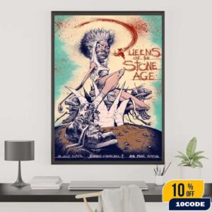 Queens Of The Stone Age AMA Music Festival 2025 Poster In Romano d’Ezzelino Italy On July 16 Home Decor Poster Canvas