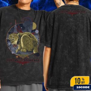 Queens Of The Stone Age Budapest Hungary 2025 Event Poster At Budapest Park On July 19 Art By Vance Kelly Wash T-Shirt Two Sides