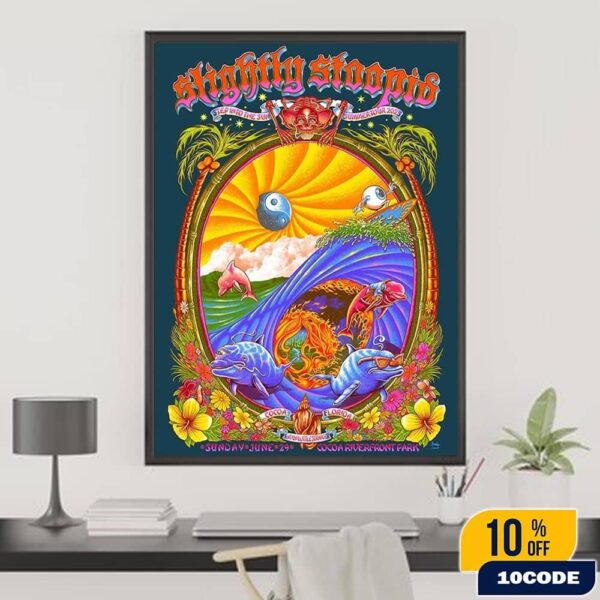 Slightly Stoopid Cocoa Florida 2025 Poster Event At Cocoa Riverfront Park On June 29 Home Decor Poster Canvas