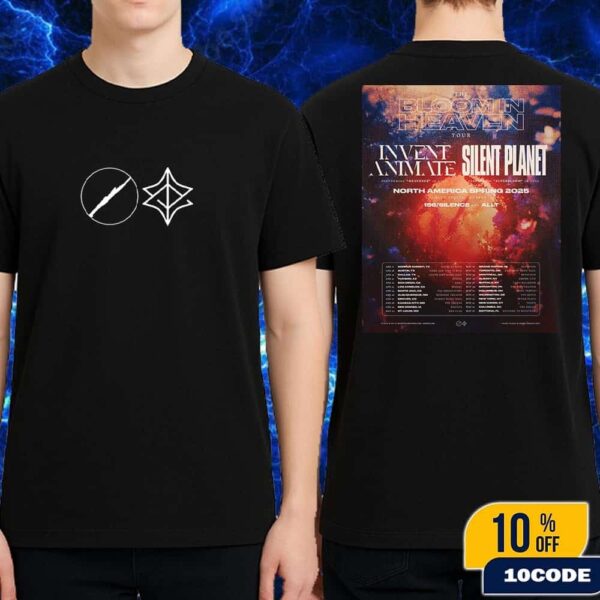 The Bloom In Heaven Tour 2025 North America Spring Tour Dates Invent Animate and Silent Planet Fan Gifts Classic T-Shirt