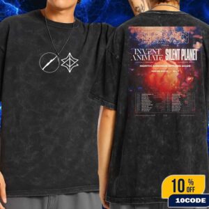The Bloom In Heaven Tour 2025 North America Spring Tour Dates Invent Animate and Silent Planet Fan Gifts Wash T-Shirt