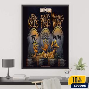 The Trinity Of Terror Tour 2025 With Ice Nine Kills – Black Veil Brides and Motionless White Tour Dates On Oct Nov And Dec Fan Gifts Home Decor Poster Canvas