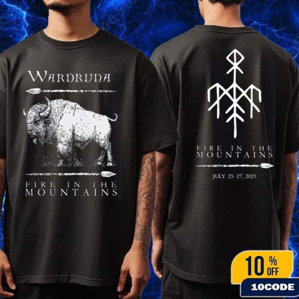 Wardruna And Fire In The Mountains Merch Tee On July 25-27 2025 Unisex Two Sides T-Shirt