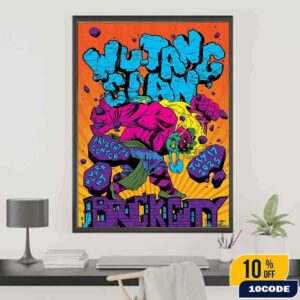 Wu-Tang Clan Newark New Jersey 2025 Poster At Prudential Center On July 17 Brick City Marvel Comic Hulk Special Annual 1 Homage Art Home Decor Poster Canvas
