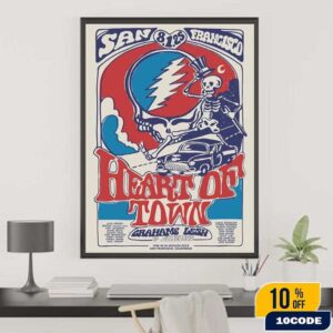 Graham Lesh And Friends Grateful Dead 60 Years Celebration Heart Of Tour On San Francisco On August 1 2025 Home Decor Poster Canvas